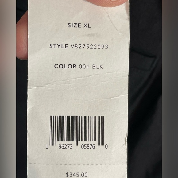 NWT Vince Women’s XL Pleated Front Straight Leg Linen Blend Black Pull On Pants - Picture 11 of 16